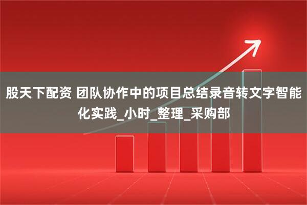 股天下配资 团队协作中的项目总结录音转文字智能化实践_小时_整理_采购部